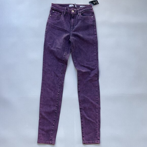 Guess Women’s 1981 High Rise Skinny Jeans In Purple Wash Size 24 - Picture 2 of 13